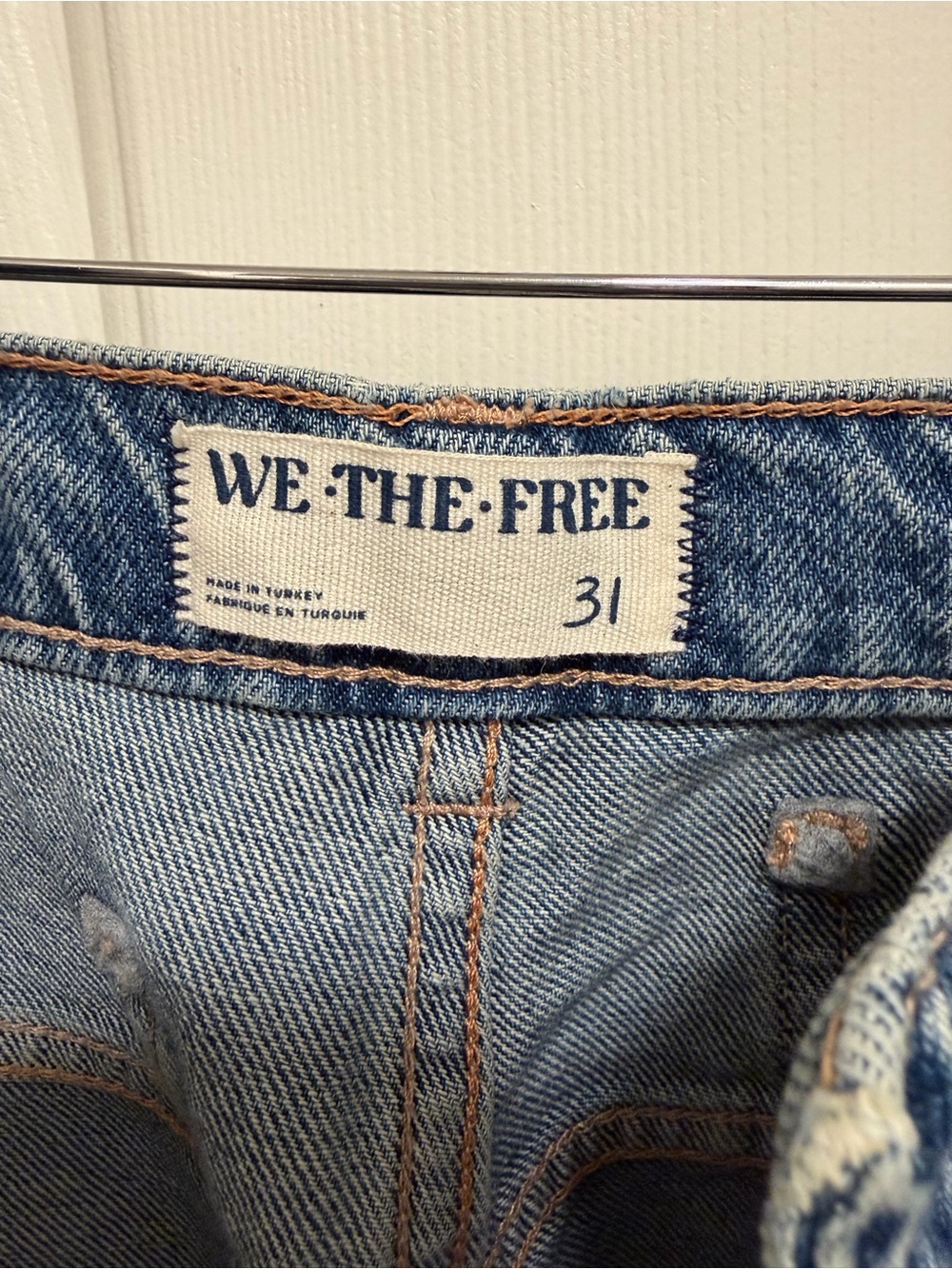 We The Free Tinsley Baggy High-Rise Jeans Hazey Blue Size 31 - Picture 6 of 8